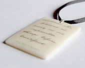 Alice in Wonderland Quote PENDANT .. Life Instructions: 'Sometimes I've believed as many as six impossible things before breakfast.'