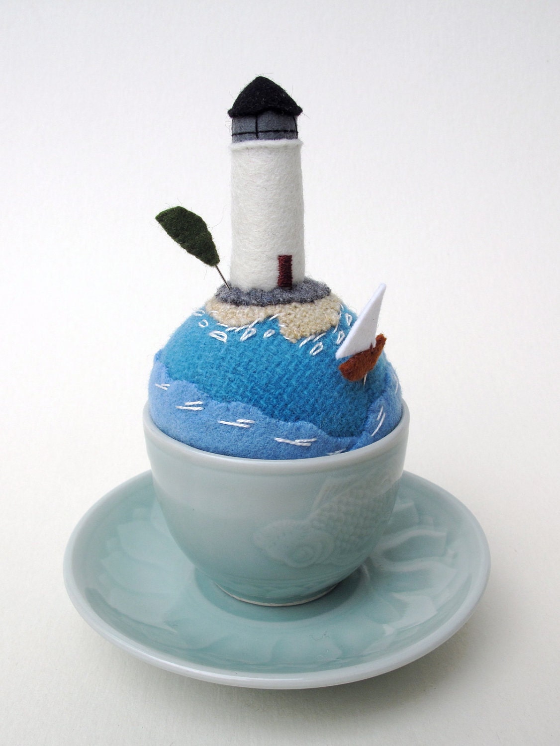 Lighthouse Tiny World Pincushion 2