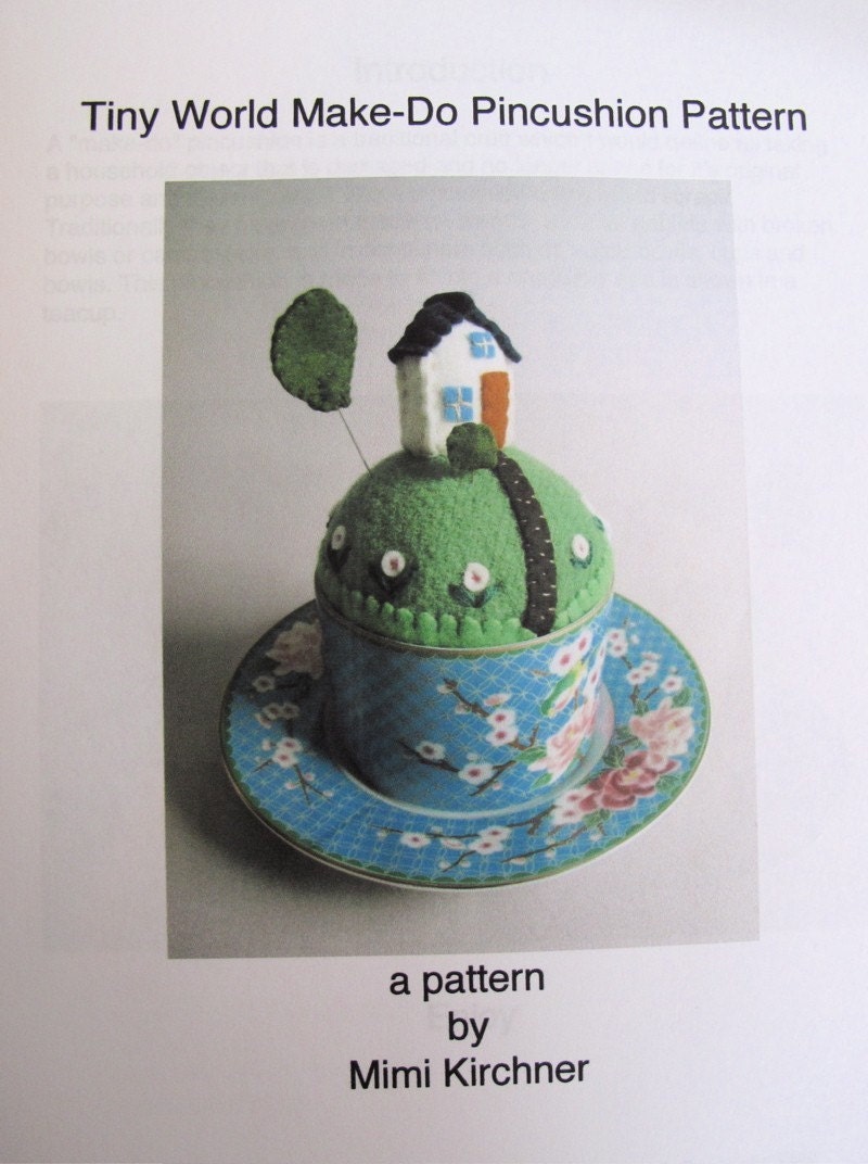 Pin cushion Pattern pdf- Tiny World
