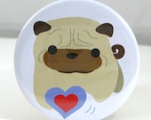 Pug Mirror - Ball-Z Chasing Love MIBZ008
