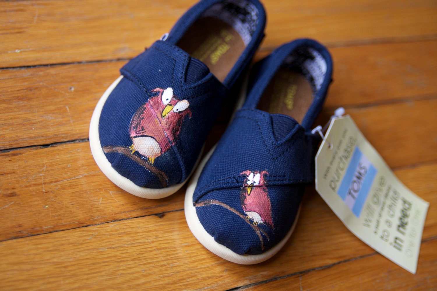 Owls Custom Tiny TOMS Shoes