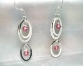 Passion Pink Oval Dangles by Diana
