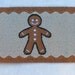 Gingerbread Man Woven Ribbon - 2 yards - Ric Rac Cuteness for Christmas