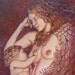 The Nestling - Mother Goddess and Child - Original Painting