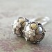 Earrings - sterling silver, Balinese silver - Silver Lotus