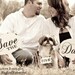 SAVE THE DATE Signs, Chalkboard, Handpainted, Mr and Mrs, Engagement Photos, Photography Props, Wooden Paddle Set, Chalk Board, Reversible