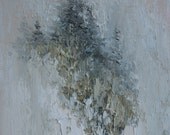 Spirit Mountain   Original Oil Painting. by Griselda Tello.  Contemporary Abstract