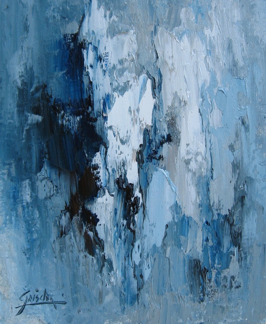Modern, Contemporary  Abstract Original Oil Painting. by Griselda Tello.