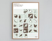Alphabet of Endangered Species in the British Isles