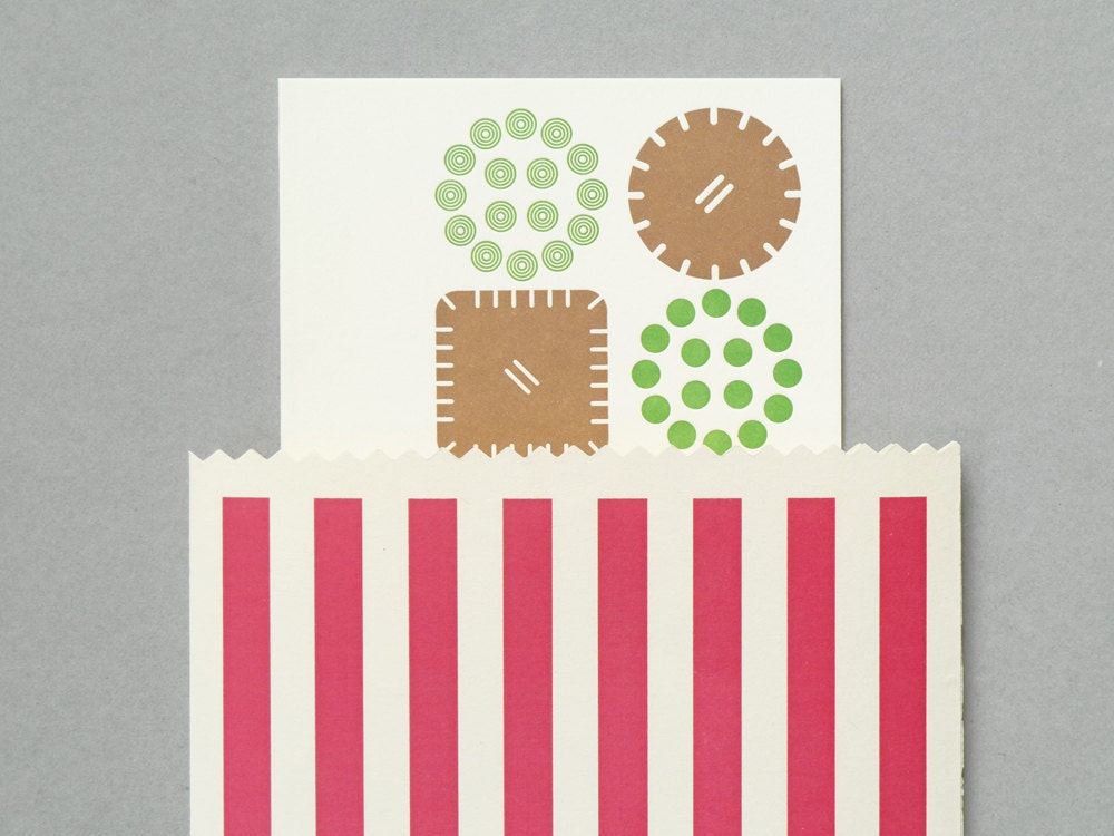 British Cafe Letterpress Notecard Set
