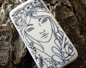 5 DIY Coloring Book Forest Fairy II Domino Pendant