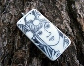 DIY Coloring Book CHINESE PRINCESS Domino Pendant