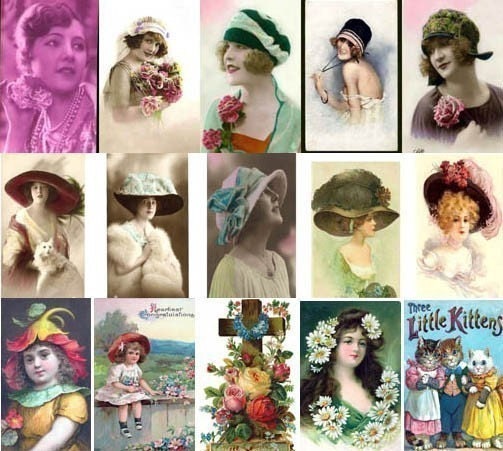 25000 Vintage Images 4 Polymer Clay Scrabble Glass Domino Tile Photo Image Picture Transfer Pendant DVD
