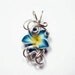 Made to Order - Design 15 - Aromatherapy Wire Wrapped  Polymer Clay Tropical Flower Bead PERFUME Pendant