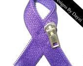 Chiari Awareness Zipperhead Ribbon Pin Brooch