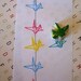 Lucky Origami Crane Hand Carved Rubber Stamp
