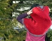 Instant download PDF crochet pattern - Long goblin pixie hood capelet - Jehanne capelet - Around the granny square