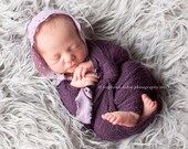 purple eyelet bonnet