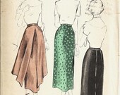 Butterick 5017 Misses Skirt 40s Sewing Pattern Size 16 Waist 28