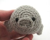 Manatee, Handmade Amigurumi Toy