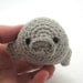 Manatee, Handmade Amigurumi Toy