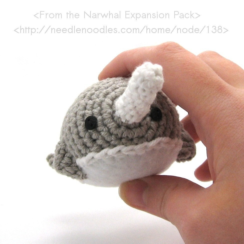 Crocheted Whale Pattern PDF (plus Narwhal Pattern)