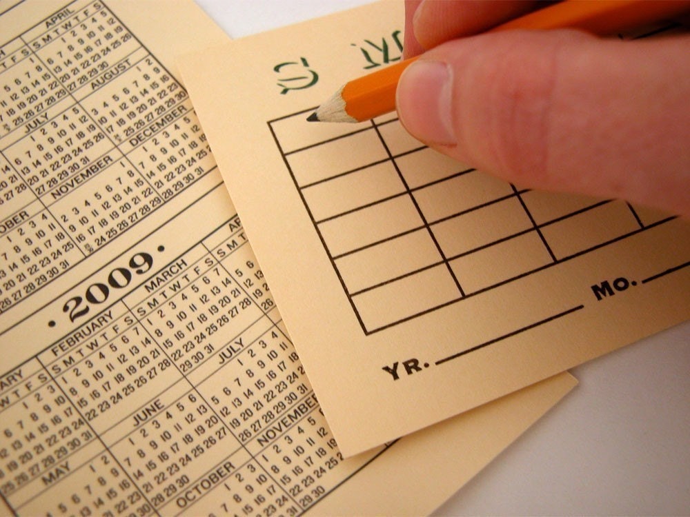 Tag Calendar - 12 Month Perpetual Calendar