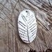 White Porcelain  Resurrection Fern Pendant