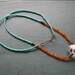 SALE 25% off Geo Necklace Crystal - quartz, carnelian, turquoise, brass, minimal, modern