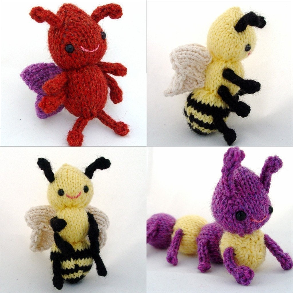 Bugs, Bugs, Bugs knitting pattern PDF