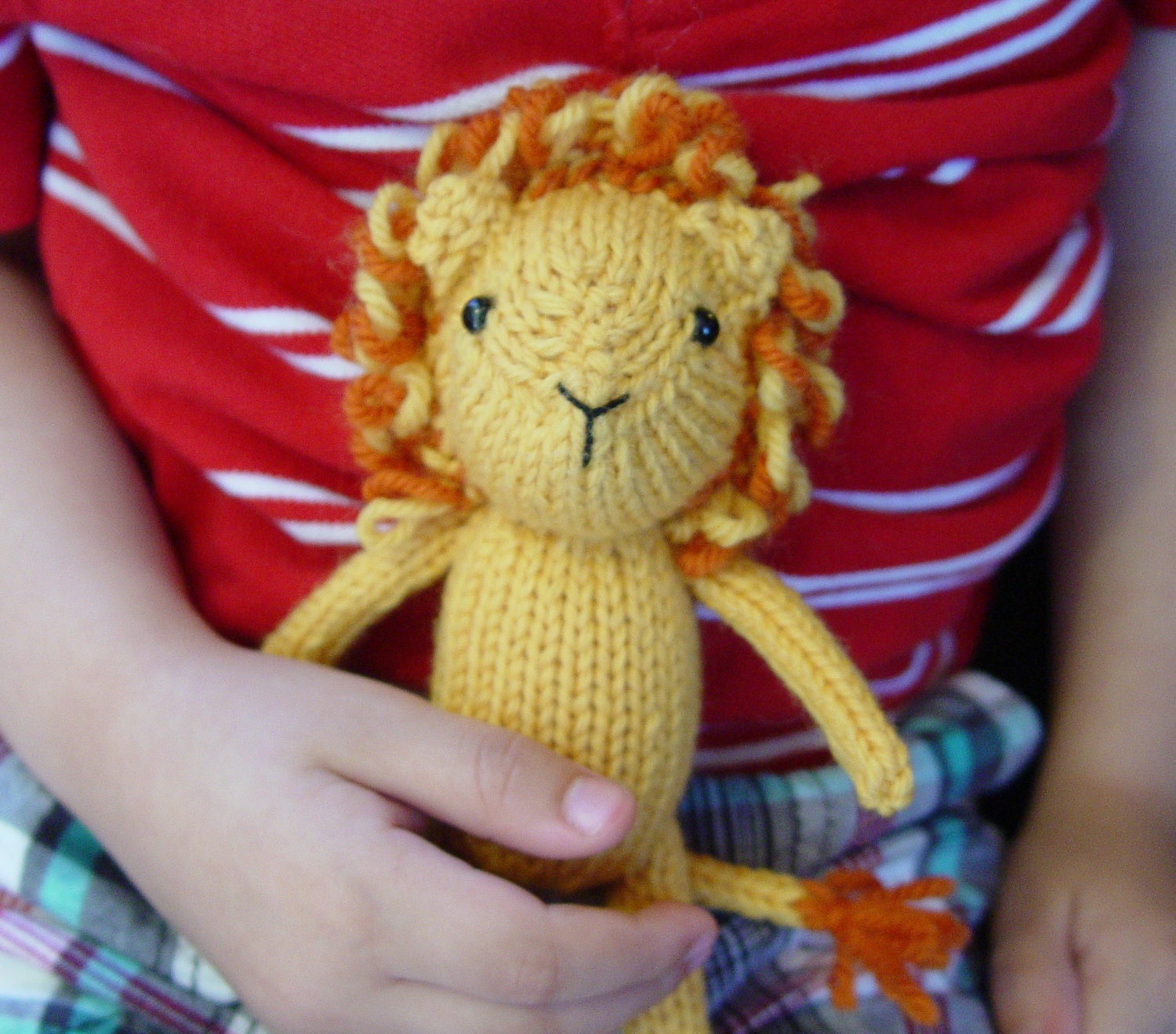 Alistair the Lion Knitting Pattern PDF