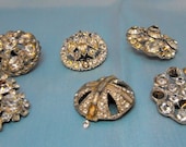 Vintage Jewelry Rhinestone Destash - Clear