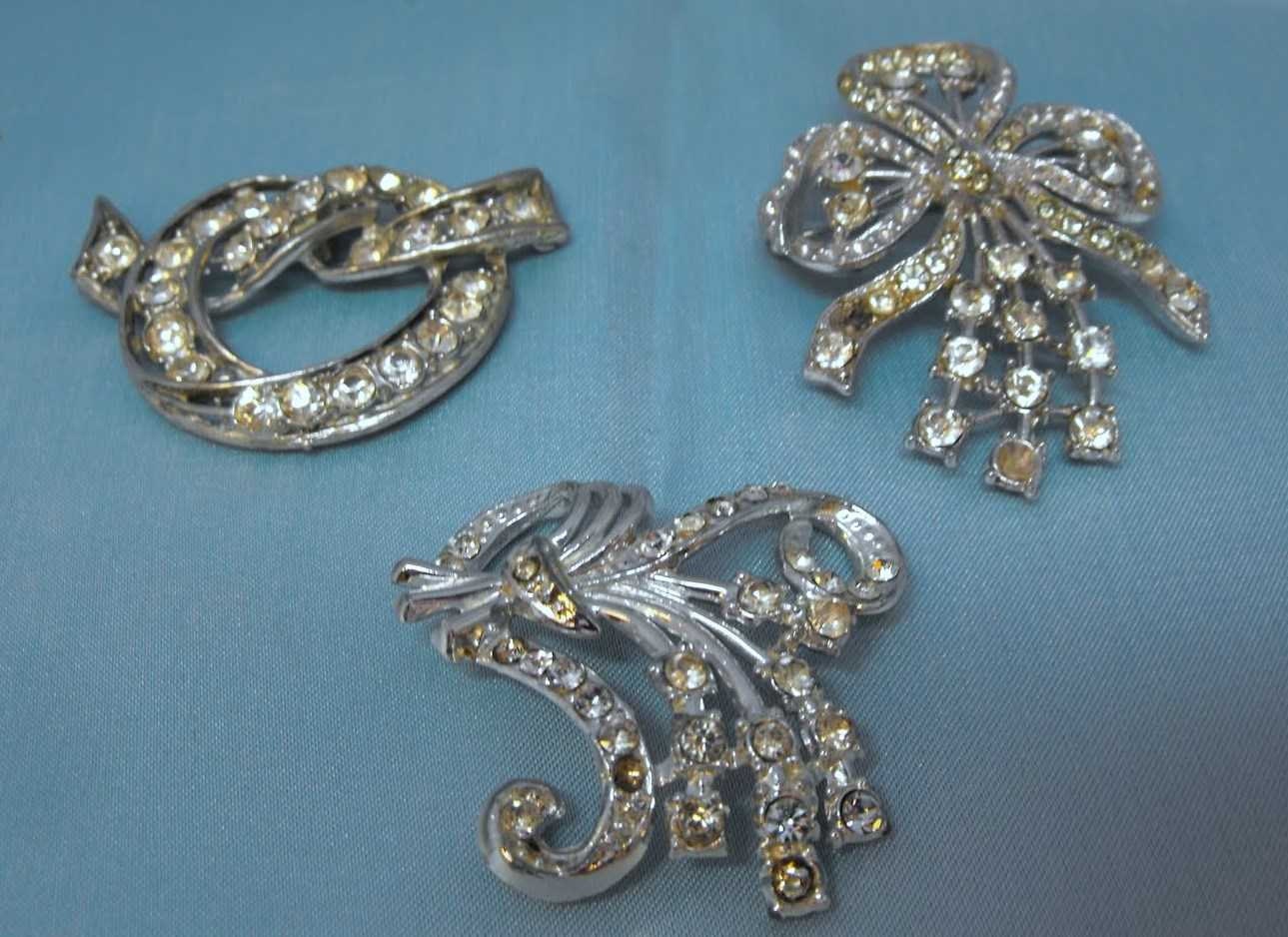 Vintage Jewelry Rhinestone Destash - Clear