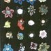 Reserved for Gingergrl5...2 Lampwork Glass Flower Rings by Studio Marcy