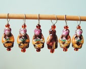 Monkey Stitch Markers--Set of Six