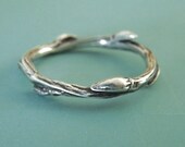 Sterling Silver Twig Ring - Willow
