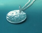 Hand Hammered Sterling Silver Necklace - Small Pool