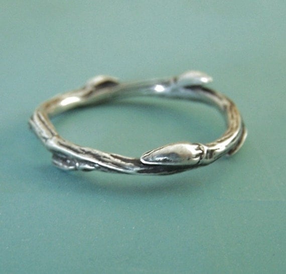Sterling Silver Twig Ring - Willow