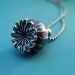 Poppy Pod Pendant - Sterling Silver - Custom Order