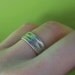 Birch Bark Wedding Bands - Sterling Silver