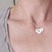 Sterling Silver Letter Necklace - 7/16"