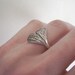 Ginkgo Leaf Ring - Sterling Silver
