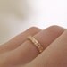 14k Rose Gold Twig Wedding Ring - Narrow Pine Branch