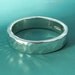Sterling Silver Hammered Wedding Rings - Hand Hammered Recycled Sterling Silver - Set of Two