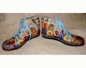 Comic Strip High Top Vintage Shoes