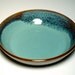 Small Pasta Bowl - Pie Plate - Brown and Teal Pottery