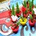 2pcs Vintage 60s MINI POTTED PLANT Plastic Charm