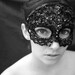 Masquerade - Tatted Sequin Lace Mask - Custom Piece
