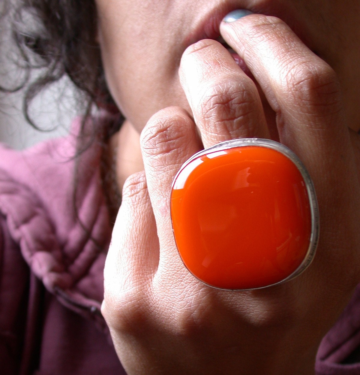 farrah ring - pumpkin or juicy orange