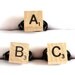 Scrabble Letter Ring - Choose your letter